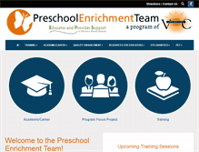 Tablet Screenshot of preschoolenrichmentteam.org